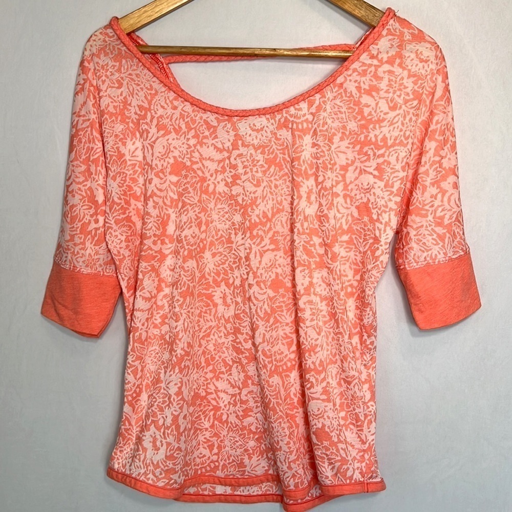 Mod-o-doc 3/4 sleeve tee top size S